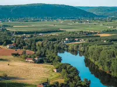 Vallée du Lot Vue panoramique Tourisme Lot